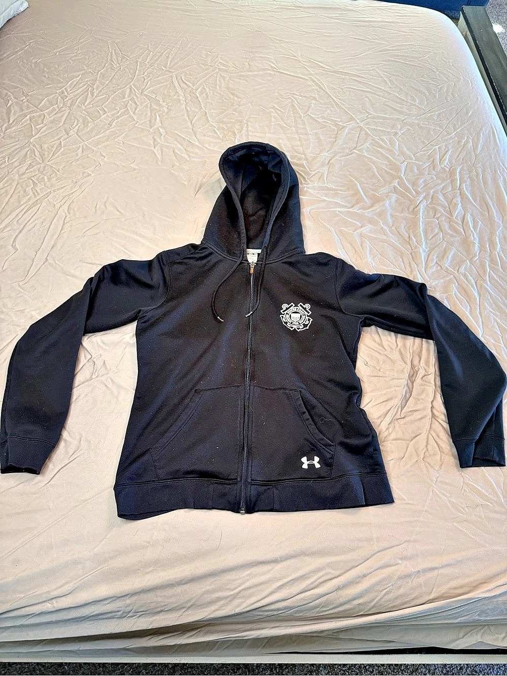 Under Armour U.S. Coast Guard Full-Zip Hoodie Women’s Large Black